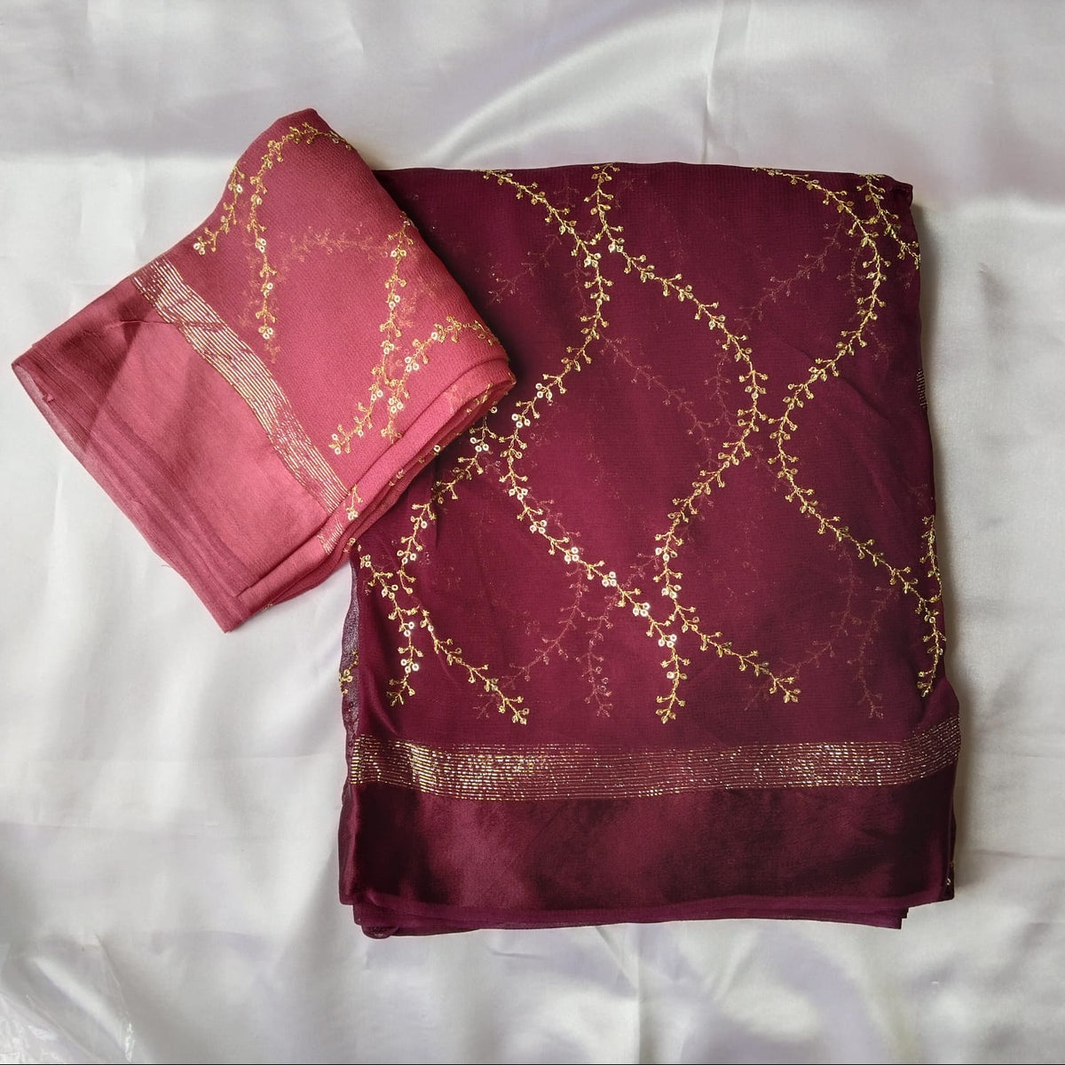 Viscose Georgette Saree