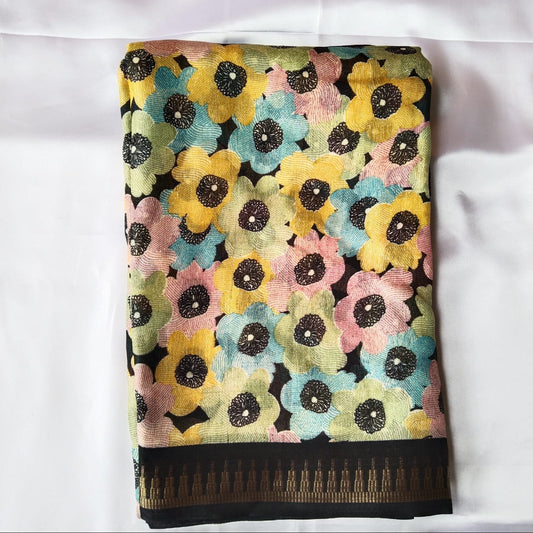 Dull Maslin Saree