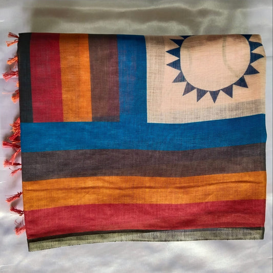 Linen Cotton Saree