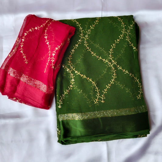 Viscose Georgette Saree