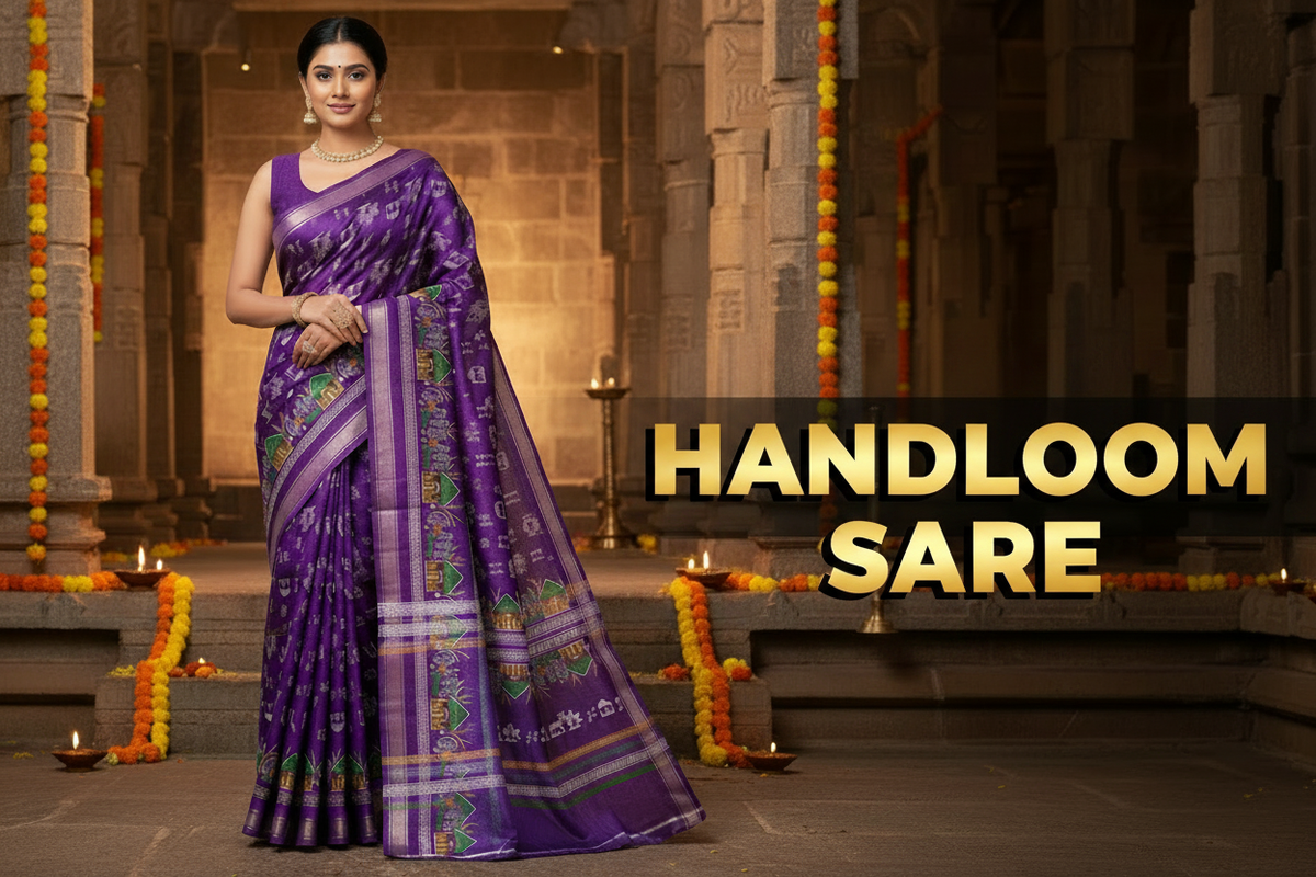 Handloom Saree Text Banner